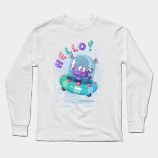 Cartoon Character Hello Long Sleeve T-Shirt